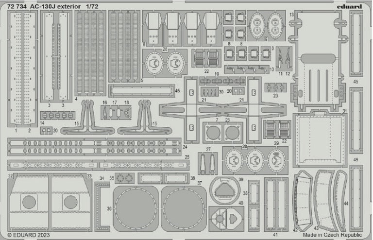Eduard ED72734 1:72 Lockheed AC-130J Hercules exterior