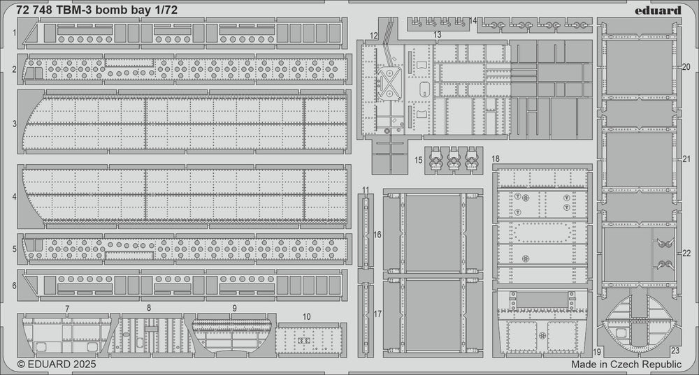 Eduard ED72748 Grumman TBM-3 Avenger bomb bay 1:72