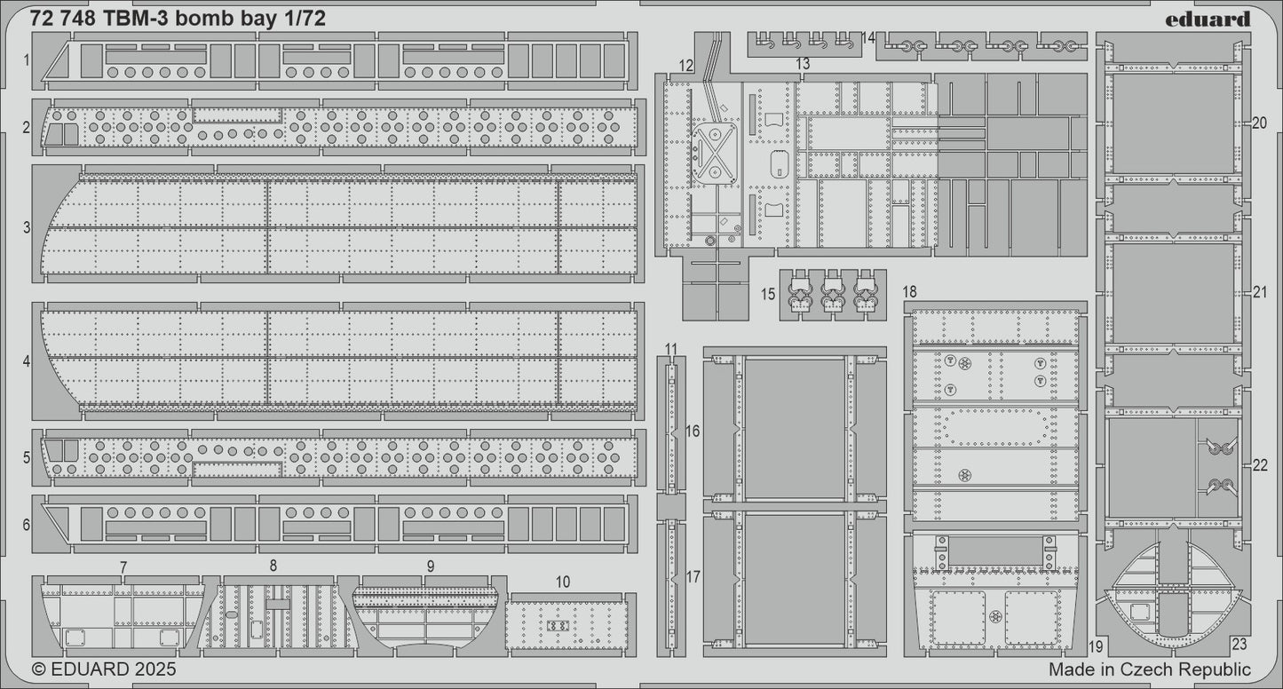 Eduard ED72748 Grumman TBM-3 Avenger bomb bay 1:72