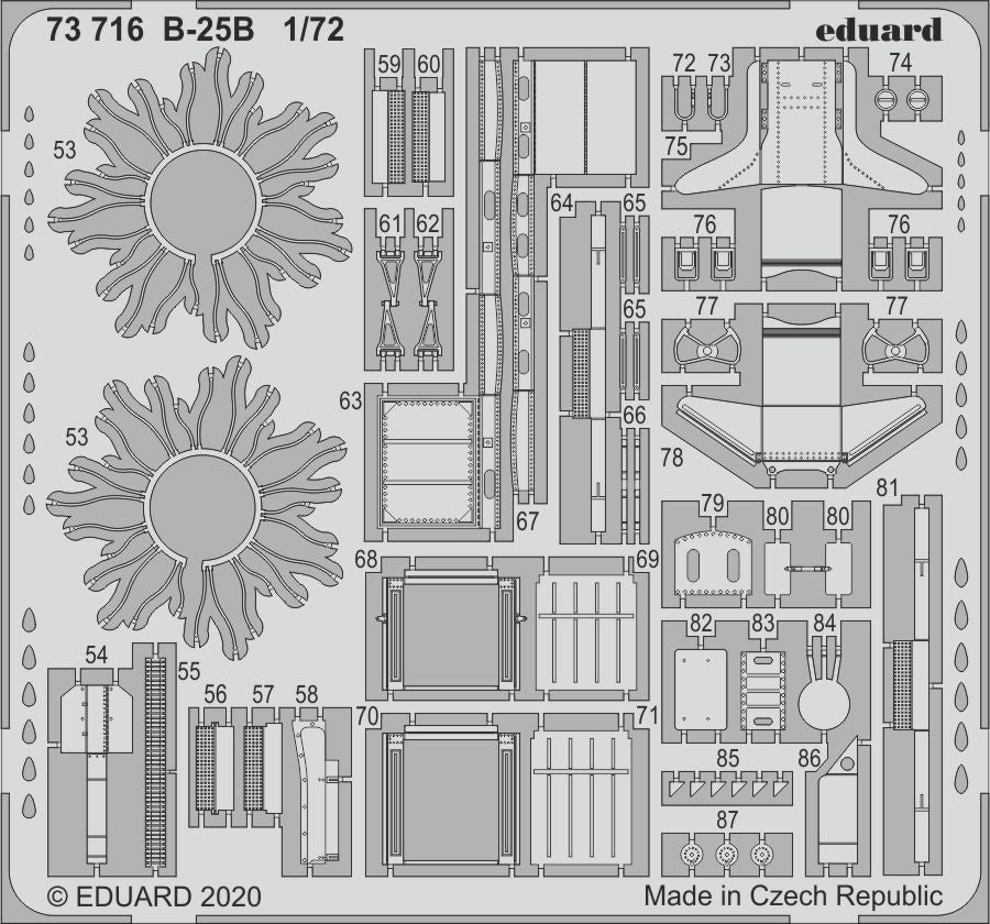 Eduard ED73716 1:72 North-American B-25B Mitchell