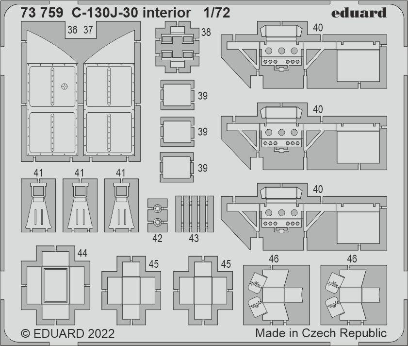 Eduard ED73759 1:72 Lockheed C-130J-30 Hercules interior