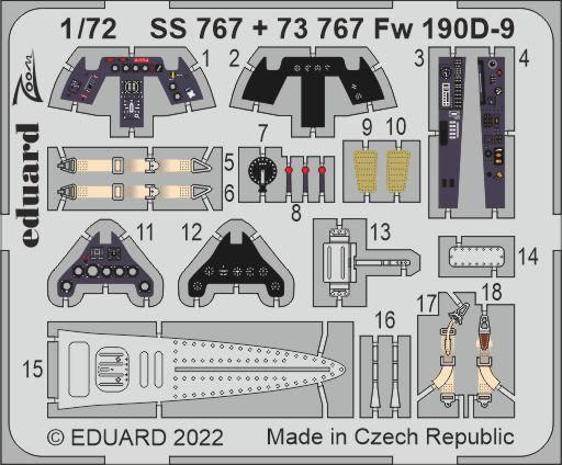 Eduard ED73767 1:72 Focke-Wulf Fw-190D-9