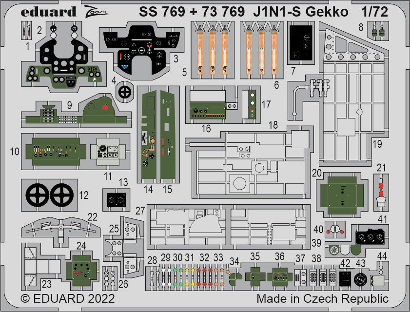 Eduard ED73769 1:72 Nakajima J1N1-S Gekko