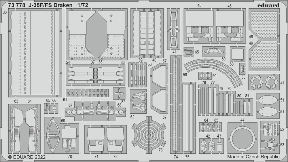 Eduard ED73778 1:72 Saab J-35F/FS Draken