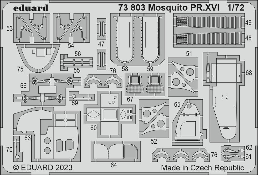 Eduard ED73803 1:72 de Havilland Mosquito PR.XVI