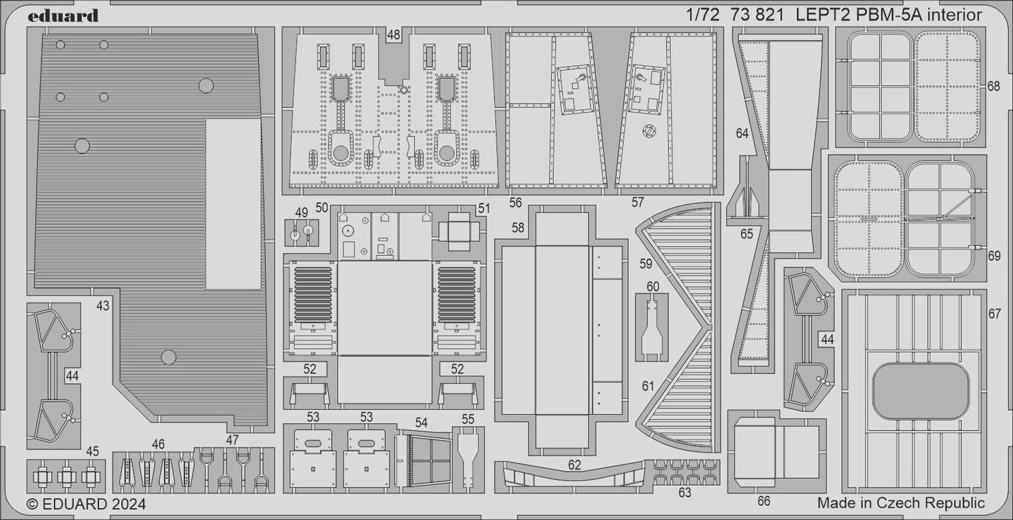 Eduard ED73821 Martin PBM-5A Mariner interior 1:72