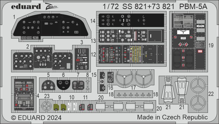 Eduard ED73821 Martin PBM-5A Mariner interior 1:72