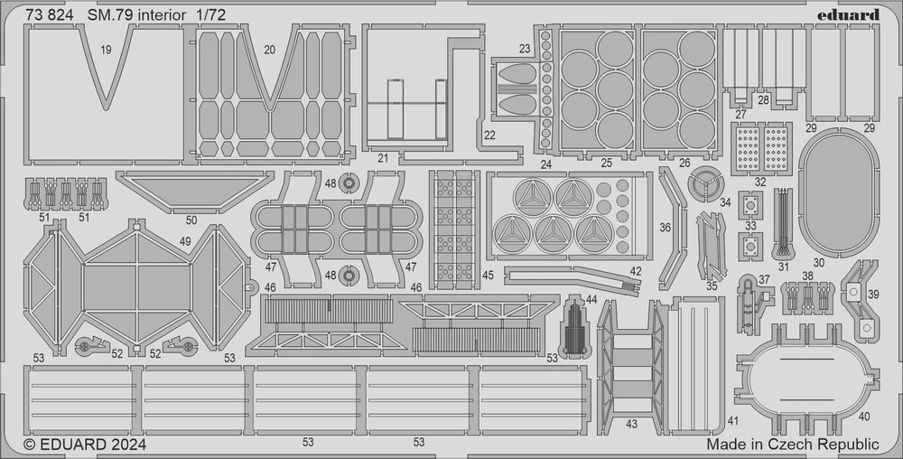 Eduard ED73824 Savoia-Marchetti SM.79 interior 1:72