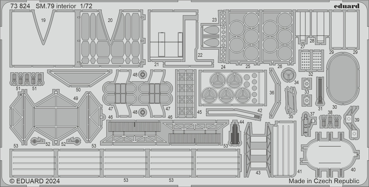 Eduard ED73824 Savoia-Marchetti SM.79 interior 1:72