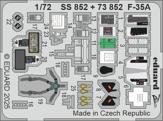 Eduard ED73852 Lockheed-Martin F-35A Lightning II 1:72
