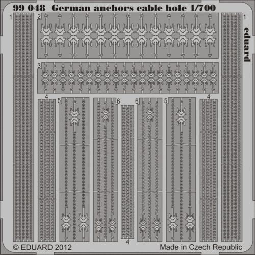 Eduard ED99048 1:700 German anchors