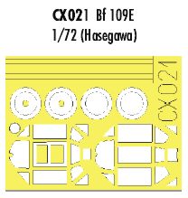 Eduard EDCX021 1:72 Messerschmitt Bf-109E canopy frame and wheels etc