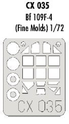 Eduard EDCX035 1:72 Messerschmitt Bf-109F-4