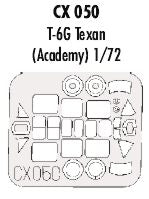 Eduard EDCX050 1:72 North-American T-6G Texan canopy frame paint mask