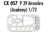 Eduard EDCX057 1:72 Bell P-39Q/N Airacobra canopy frame paint mask