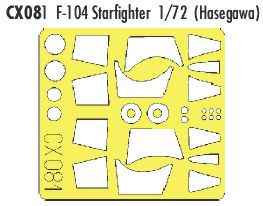 Eduard EDCX081 1:72 Lockheed F-104 Starfighter