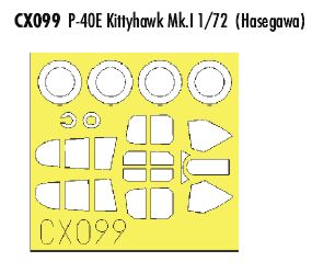 Eduard EDCX099 1:72 Curtiss P-40E Kittyhawk/Warhawk Mk.I