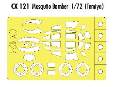 Eduard EDCX121 1:72 de Havilland Mosquito B/PR Mk.IV Paint Mask