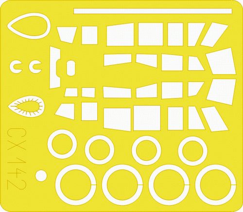 Eduard EDCX142 1:72 Dornier Do-217J/Do-217N canopy frame paint mask