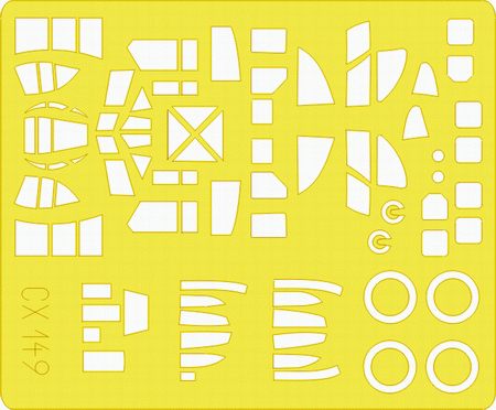 Eduard EDCX149 1:72 Fiat Br.20 canopy frame paint mask