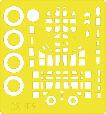 Eduard EDCX159 1:72 Junkers Ju-88A-4 canopy frame paint mask