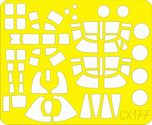 Eduard EDCX177 1:72 Martin B-26B/B-26C Marauder canopy frame paint mask