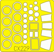 Eduard EDCX229 1:72 Mil Mi-26 Halo canopy frame paint mask