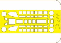 Eduard EDCX277 1:72 Messerschmitt Bf-110C canopy frame paint mask