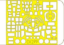 Eduard EDCX279 1:72 Boeing B-17G Flying Fortress canopy frame paint mask