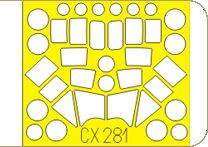 Eduard EDCX281 1:72 Alenia C-27J Spartan canopy frame paint mask