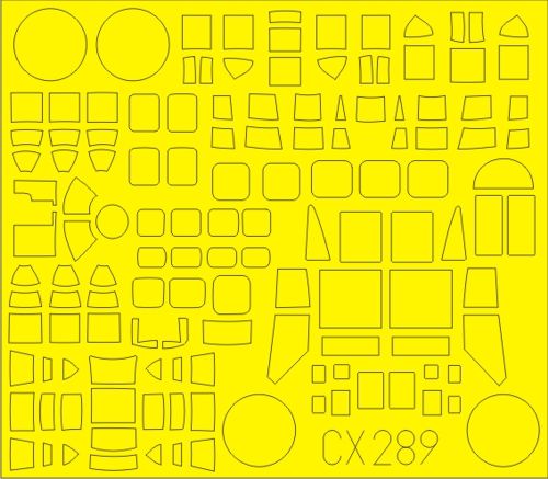 Eduard EDCX289 1:72 Marcel-Bloch MB.200 canopy frame paint mask