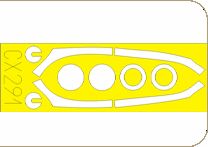 Eduard EDCX291 1:72 Lockheed-Martin F-22 Raptor canopy frame paint mask