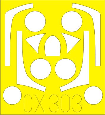 Eduard EDCX303 1:72 Lockheed T-33 Shooting Star canopy frame paint mask