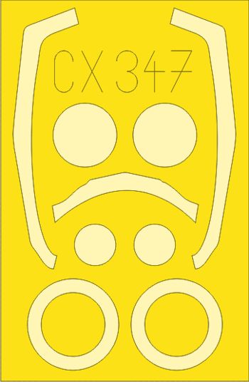 Eduard EDCX347 1:72 Lockheed-Martin F-35B canopy frame paint mask