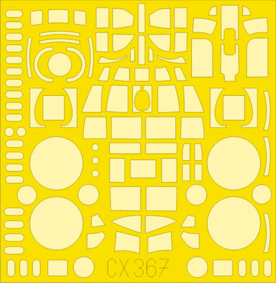 Eduard EDCX367 1:72 Avro Lancaster B.I/III Dambuster canopy frame paint mask
