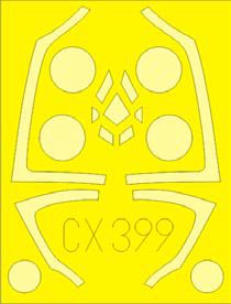 Eduard EDCX399 1:72 Lockheed-Martin F-35A Lightning II canopy frame paint mask
