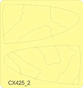 Eduard EDCX425 1:72 Supermarine Spitfire camouflage pattern paint masks B