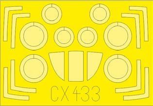 Eduard EDCX433 1:72 Mikoyan MiG-29A 'Fulcrum' Izdeliye 9-12 canopy mask