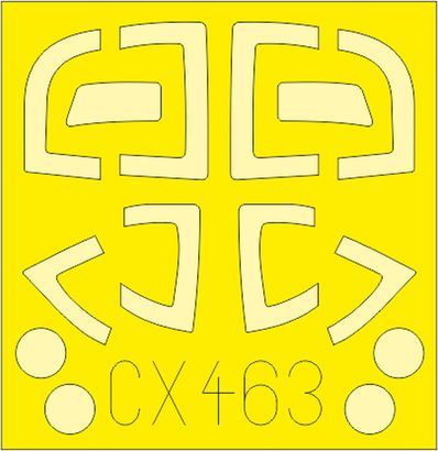 Eduard EDCX463 1:72 BAC Jet Provost T.3/T.3a canopy frame paint mask