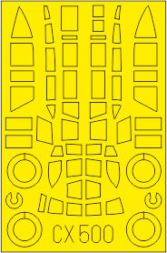 Eduard EDCX500 1:72 Kyusyu Q1W1 Lorna canopy frame paint mask