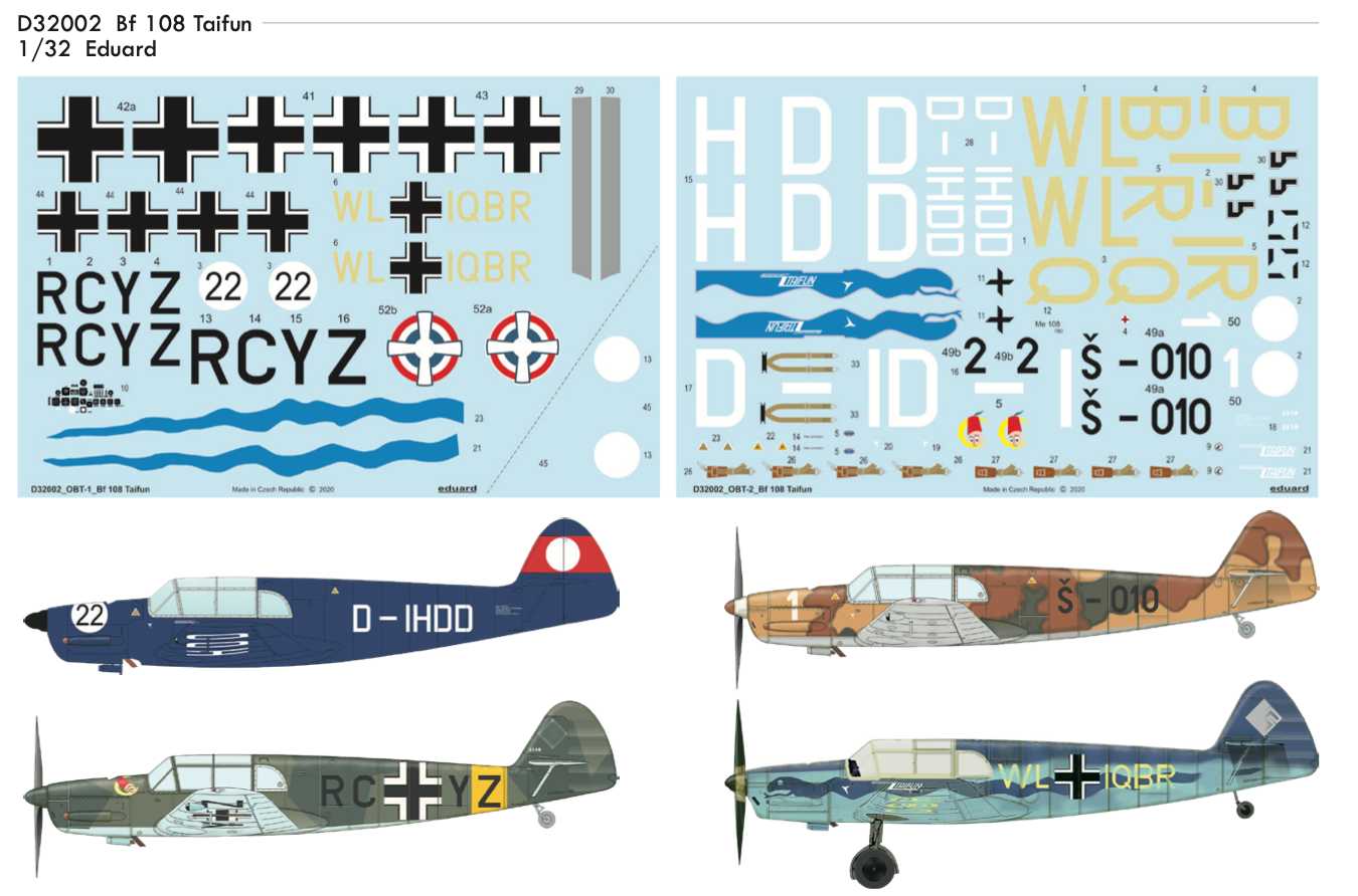 Eduard EDD32002 1:32 Messerschmiit Bf-108 Taifun
