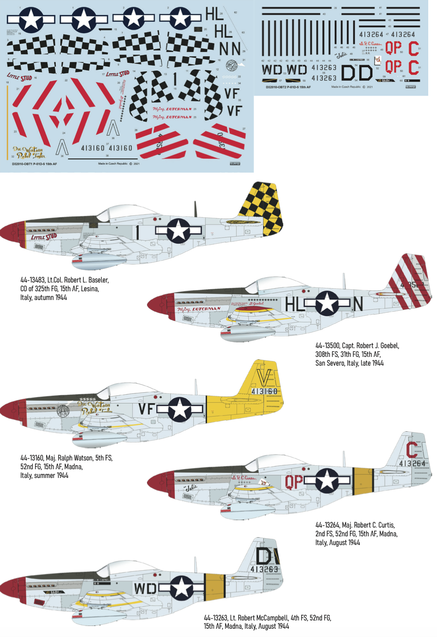 Eduard EDD32010 1:32 North-American P-51D-5 Mustang "15th AF"