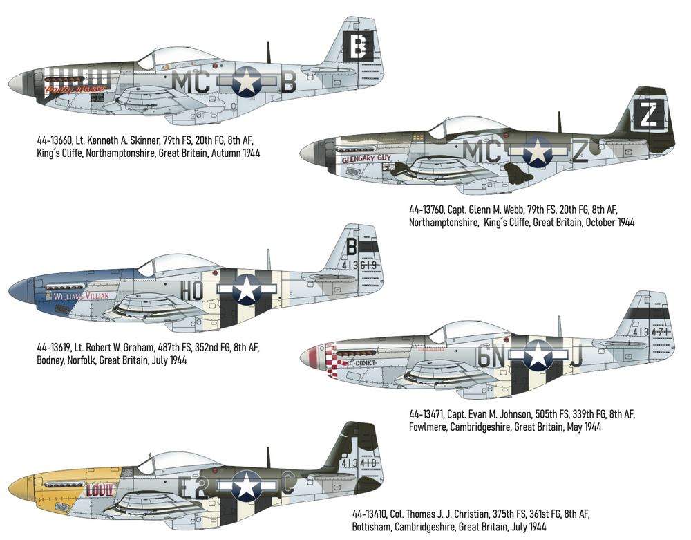Eduard EDD32013 1:32 North-American P-51D-5 8th Air Force