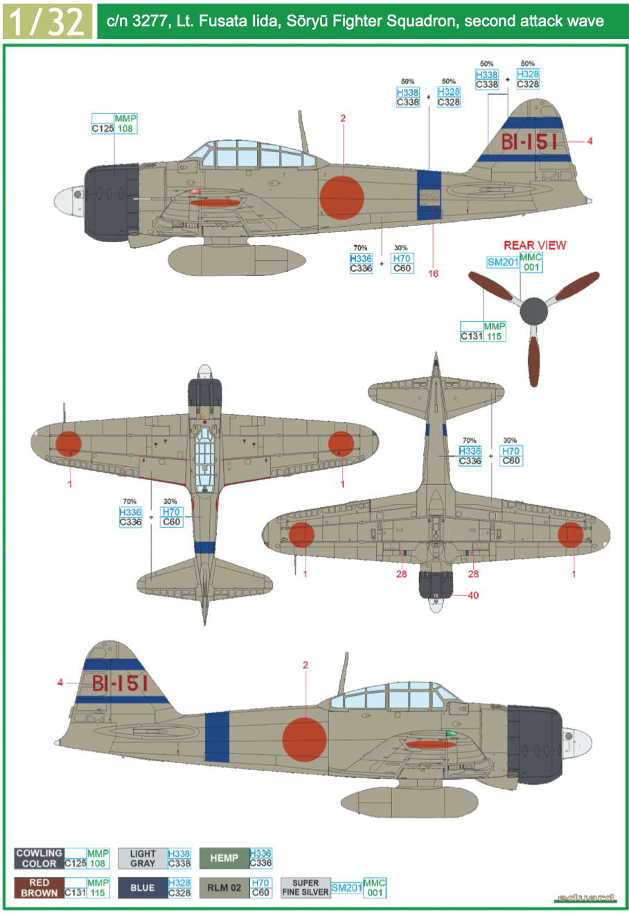 Eduard EDD32018 1:32 Mitsubishi A6M2 Zero TORA TORA TORA!