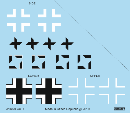 Eduard EDD48036 1:48 Focke-Wulf Fw-190A-8/R2 national insignia