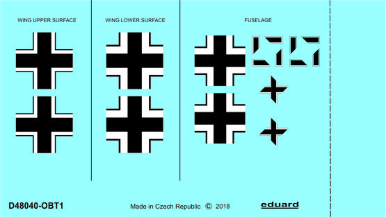 Eduard EDD48040 1:48 Focke-Wulf Fw-190A-2 national insignia