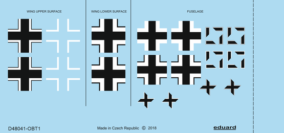 Eduard EDD48041 1:48 Focke-Wulf Fw-190A-3 national insignia