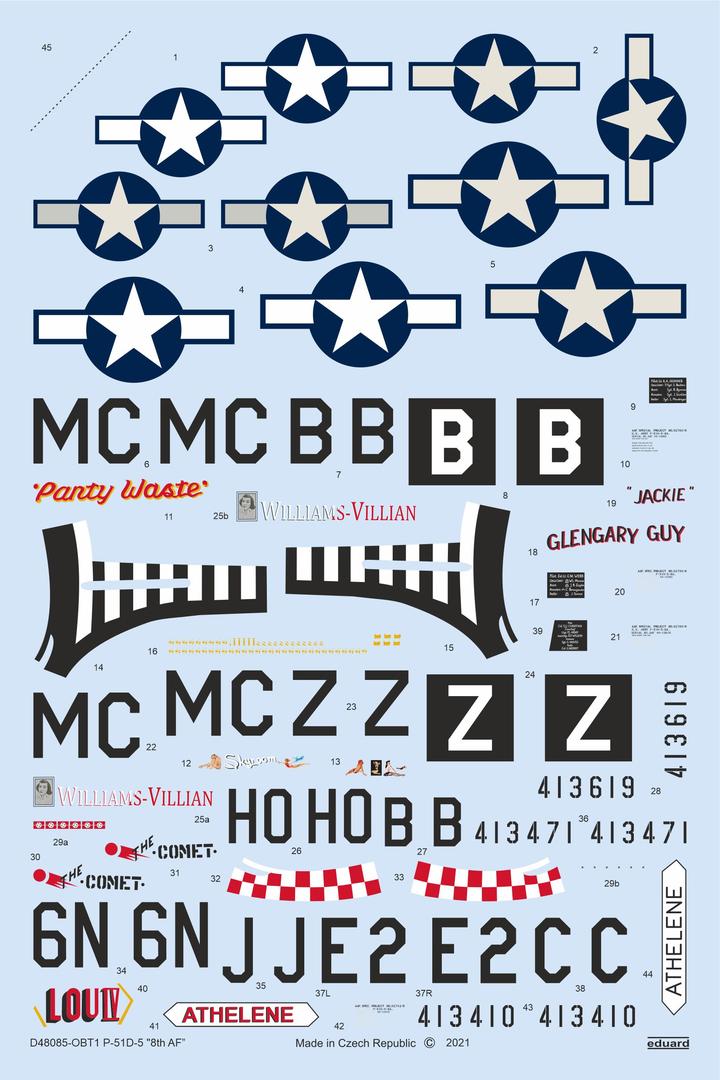 Eduard EDD48085 1:48 North-American P-51D-5 Mustang '8th AF"
