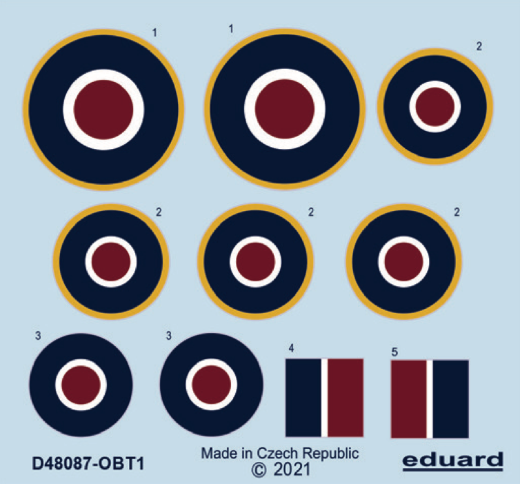 Eduard EDD48087 1:48 Hawker Tempest Mk.II roundels