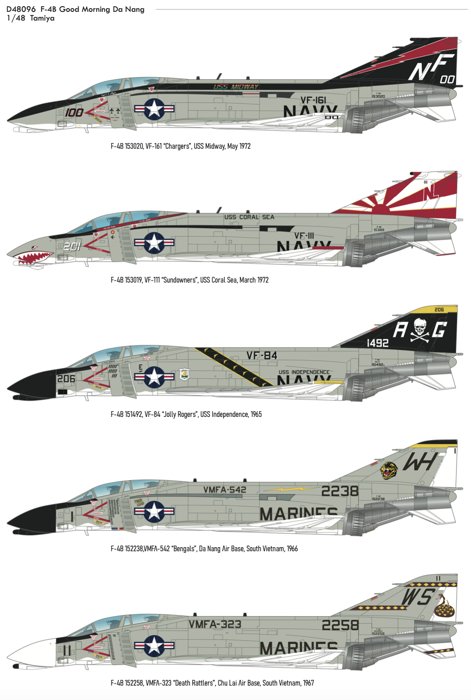 Eduard EDD48096 1:48 McDonnell F-4B Phantom Good Morning Da Nang